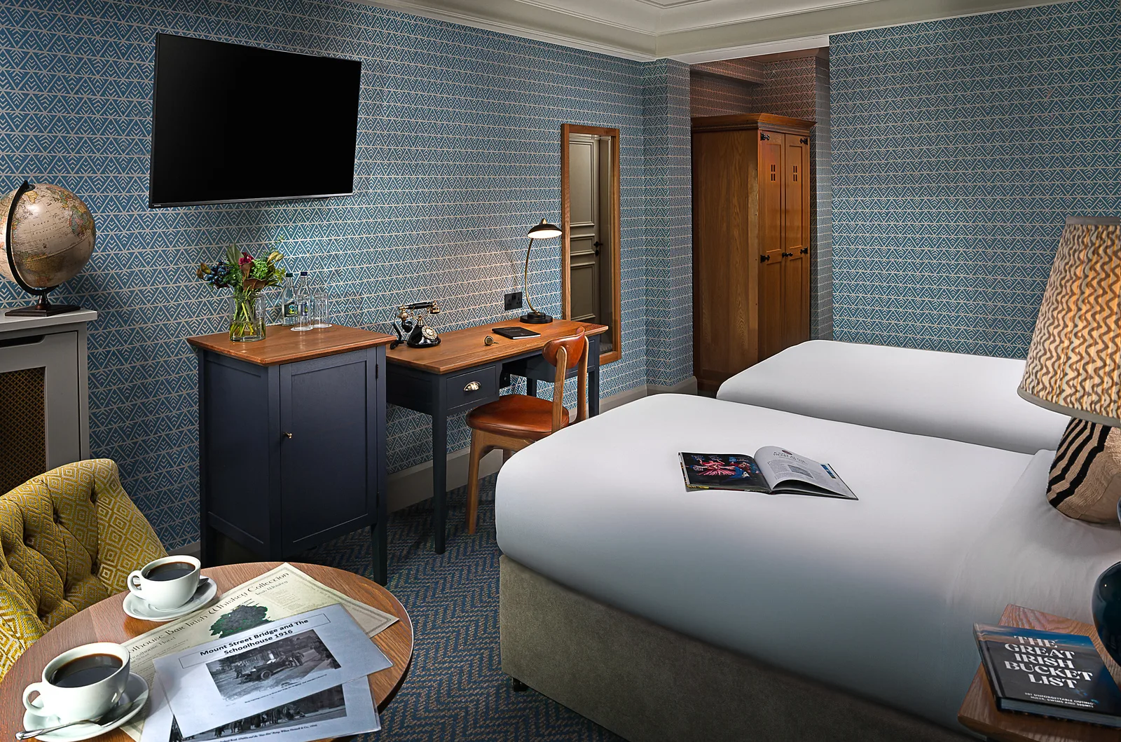 Boutique twin room for shared stays at Schoolhouse Hotel Dublin